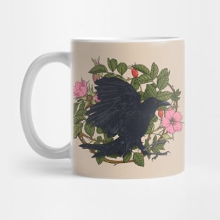 Raven and roses Mug